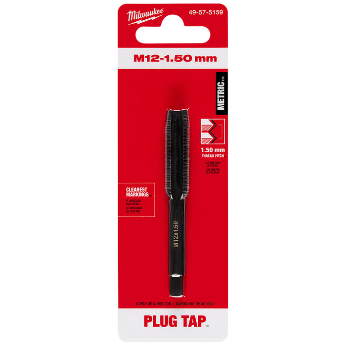 Milwaukee M12-1.50 mm Straight Flute Plug Tap