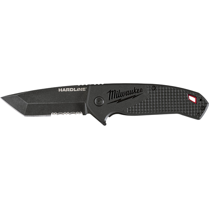 Milwaukee 3 in. HARDLINE™ Serrated Tanto Blade Pocket Knife