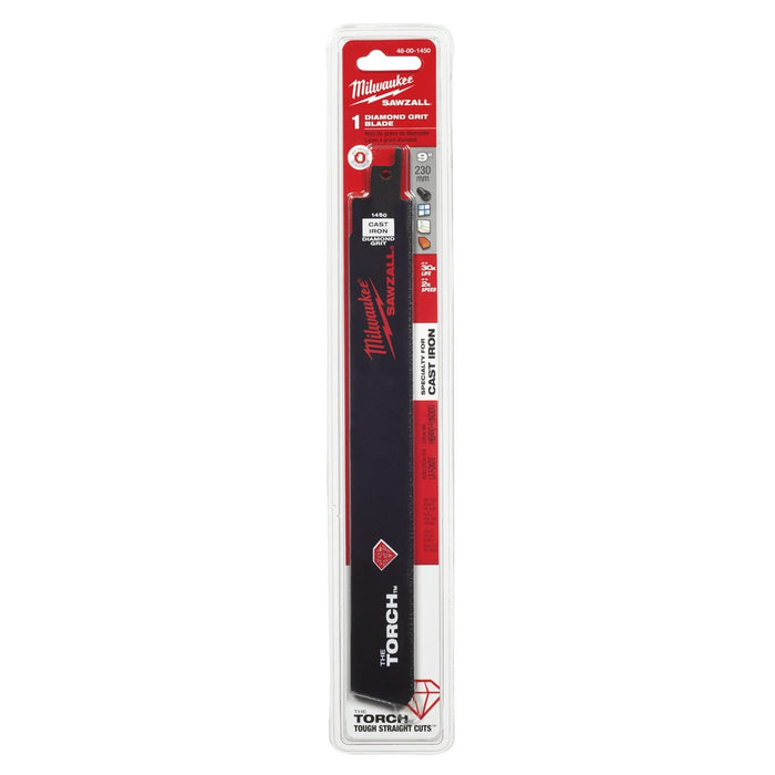 Milwaukee 9 in. Diamond Grit the Torch SAWZALL Blade