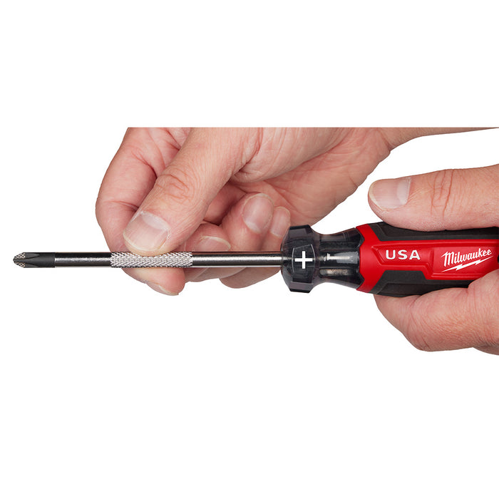 Milwaukee 3/8" Slotted 8" Cushion Grip Screwdriver (USA)