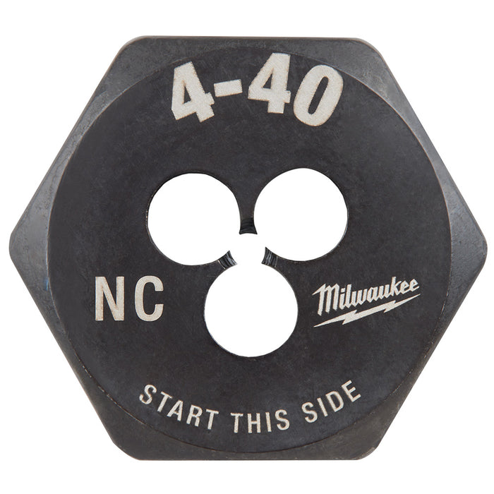 Milwaukee 4-40 NC 1-Inch Hex Threading Die