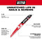 Milwaukee Tool Power Tools Accessories 9" 5 TPI AX™ w/NITRUS™ Carbide Teeth SAWZALL® Blade for Wood with Nails