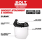 Milwaukee Tool BOLT™ Task Full Face Shield - Clear Uncoated Lens (Compatible with Milwaukee® BOLT™ Safety Helmets & BOLT™ Hard Hats)