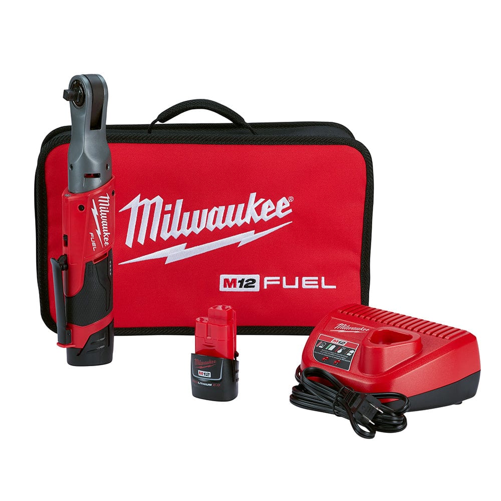 Milwaukee Tool M12 FUEL™ 3/8 in. Ratchet 2 Battery Kit