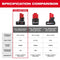 Milwaukee Tool Power Tools Accessories M12™ REDLITHIUM™ XC4.0 Battery Two Pack