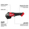 Milwaukee Tool M18 FUEL™ 4-1/2"-6" Braking Grinder, Paddle Switch