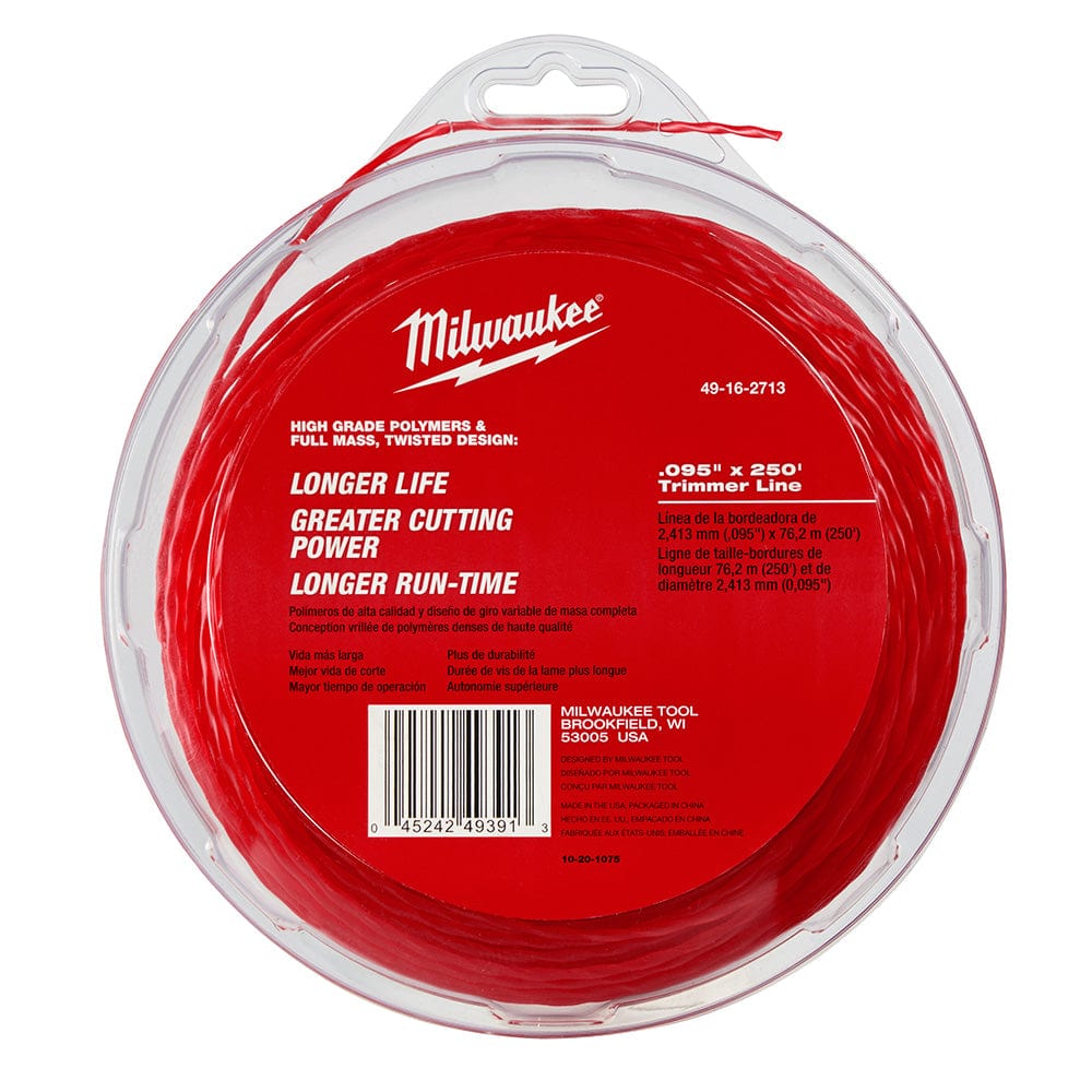 Milwaukee Tool Milwaukee .095 in. x 250 Ft. Trimmer Line