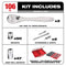 Milwaukee Tool Tool Storage Milwaukee 1/4 in. & 3/8 in. 106 Pc. Ratchet and Socket Set in PACKOUT™ - SAE & Metric