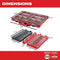 Milwaukee Tool Tool Storage Milwaukee 1/4 in. & 3/8 in. 106 Pc. Ratchet and Socket Set in PACKOUT™ - SAE & Metric