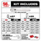 Milwaukee Tool Tool Storage Milwaukee 1/4 in. & 3/8 in. 106 Pc. Ratchet and Socket Set in PACKOUT™ - SAE & Metric