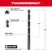 Milwaukee Tool Milwaukee 1/4 in. Thunderbolt® Black Oxide Drill Bit