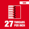 Milwaukee Tool Accessories Milwaukee 1/8"-27 NPT 1-Inch Hex Threading Die