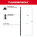 Milwaukee Tool Milwaukee 1/8 in. Thunderbolt® Black Oxide Drill Bit