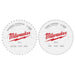 Milwaukee Tool Power Tools Accessories Milwaukee 10 in. 40T + 60T Two Pack Circular Saw Blades