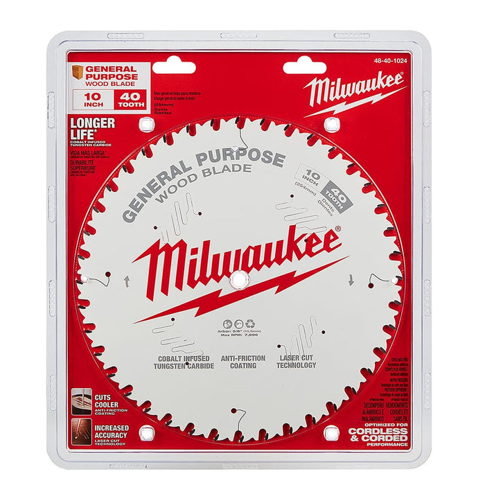 Milwaukee Tool Milwaukee 10 in. 40T General Purpose Circular Saw Blade