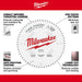 Milwaukee Tool Milwaukee 10 in. 60T Fine Finish Circular Saw Blade