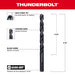 Milwaukee Tool Milwaukee 11/32 in. Thunderbolt® Black Oxide Drill Bit