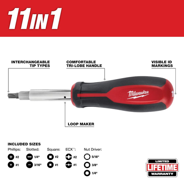 Milwaukee Tool Milwaukee 11-in-1 Screwdriver ECX