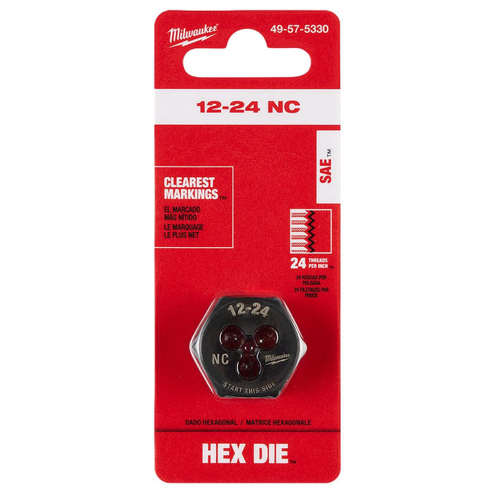 Milwaukee Tool Accessories Milwaukee 12-24 NC 1-Inch Hex Threading Die