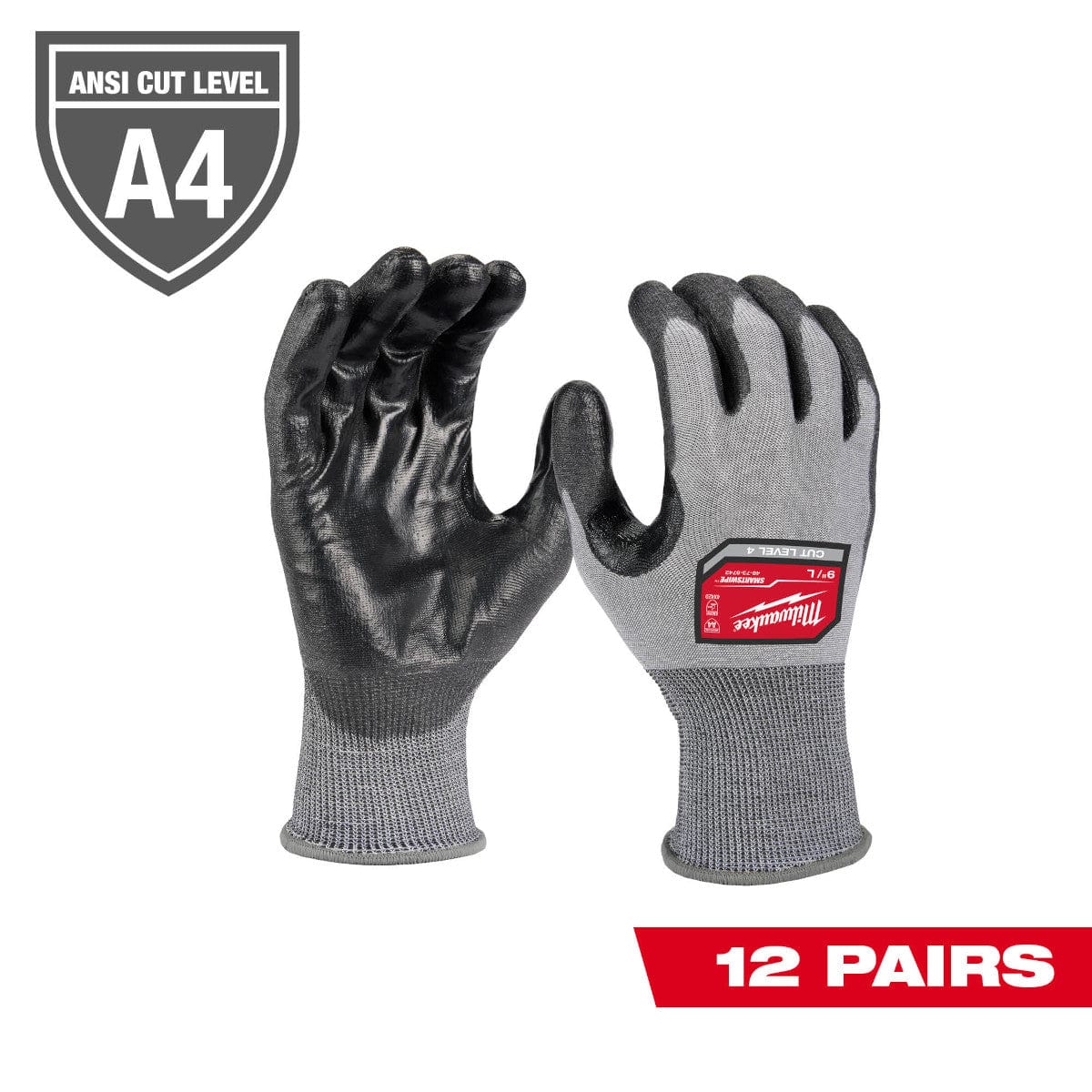 Milwaukee Tool Apparel and Safety Gear Milwaukee (12) CUT 4 HIGH DEXTERITY GLOVES