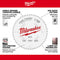 Milwaukee Tool Power Tools Accessories Milwaukee 12 in. 44T + 80T Two Pack Circular Saw Blade