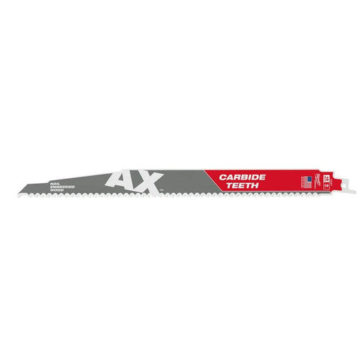 Milwaukee Tool Power Tools Accessories Milwaukee 12 in. 5 TPI The Ax™ Carbide Teeth SAWZALL® Blades 5PK