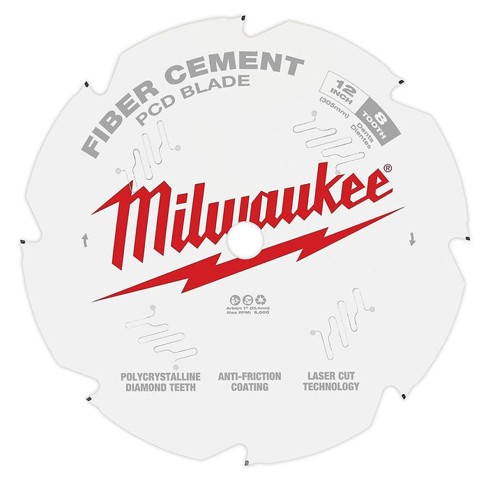 Milwaukee Tool Power Tools Accessories Milwaukee 12 in. PCD/Fiber Cement Circular Saw Blade