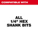 Milwaukee Tool Milwaukee 12 in. x 1/4 in. Universal QUIK-LOK™ Extension