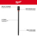 Milwaukee Tool Milwaukee 12 in. x 7/16 in. Universal QUIK-LOK™ Extension