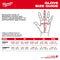 Milwaukee Tool Milwaukee 12 Pair High Visibility Cut Level 1 Polyurethane Dipped Gloves - XL