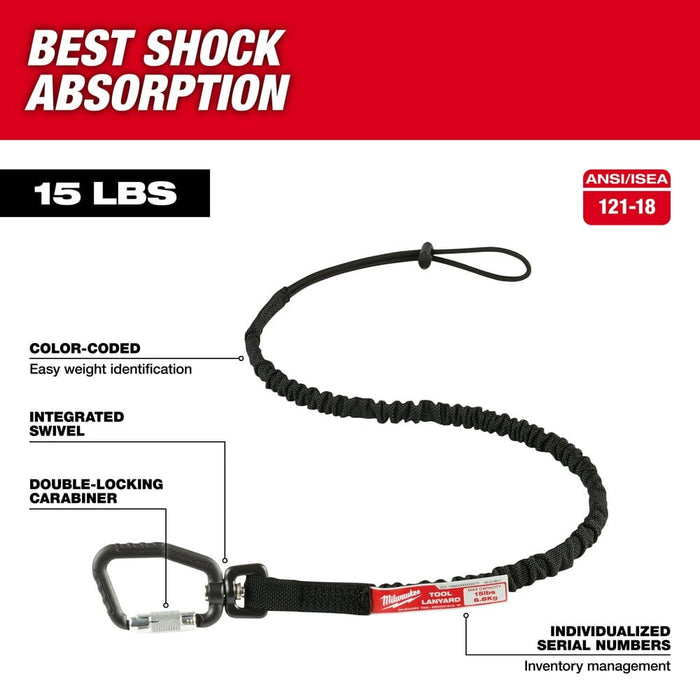 Milwaukee Tool Milwaukee 15 Lb. Locking Tool Lanyard