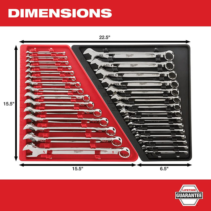 Milwaukee Tool Milwaukee 15-Piece Combination Wrench Set - Metric