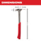 Milwaukee Tool Milwaukee 17 oz Milled Face Framing Hammer