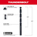 Milwaukee Tool Milwaukee 19/64 in. Thunderbolt® Black Oxide Drill Bit