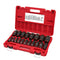 Milwaukee Tool Accessories Milwaukee 19PC SHOCKWAVE™ Impact Duty™ 1/2" Drive SAE Deep 6 Point Socket Set