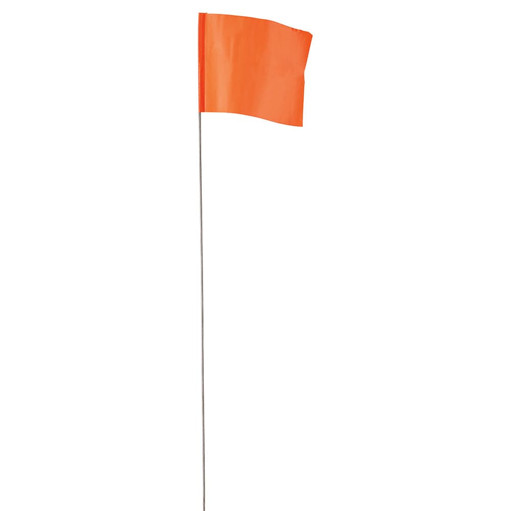 Milwaukee Tool Milwaukee 2.5 in. x 3.5 in. Glo Orange Flag Stakes