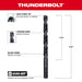 Milwaukee Tool Milwaukee 21/64 in. Thunderbolt® Black Oxide Drill Bit