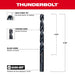 Milwaukee Tool Milwaukee 23/64 in. Thunderbolt® Black Oxide Drill Bit