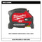 Milwaukee Tool Milwaukee 25ft Compact Wide Blade Magnetic Tape Measure w/ Rechargeable 100L Light