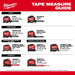 Milwaukee Tool Milwaukee 25ft Compact Wide Blade Magnetic Tape Measure w/ Rechargeable 100L Light