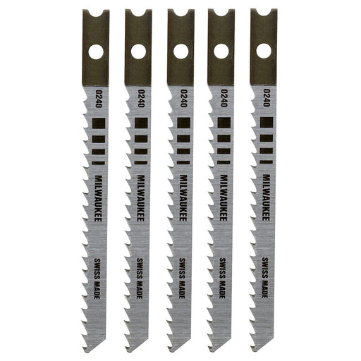 Milwaukee Tool Milwaukee 3-1/8 in. 8 TPI High Carbon Steel Jig Saw Blade 5PK