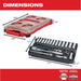 Milwaukee Tool Milwaukee 3/8 in. 32 Pc. Ratchet and Socket Set in PACKOUT™ - Metric