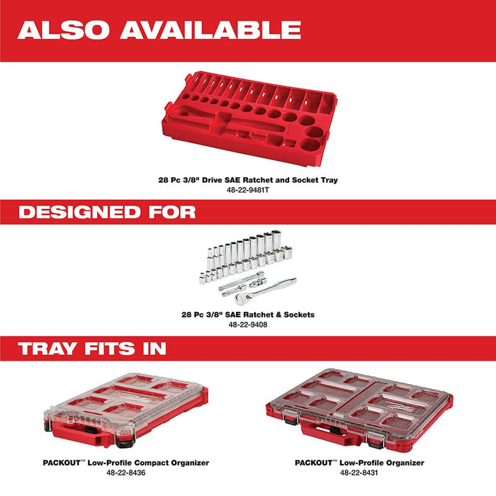 Milwaukee Tool Milwaukee 3/8 in. Drive 28 pc. Ratchet & Socket Set- SAE