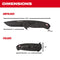 Milwaukee Tool Milwaukee 3 in. HARDLINE™ Smooth Blade Pocket Knife