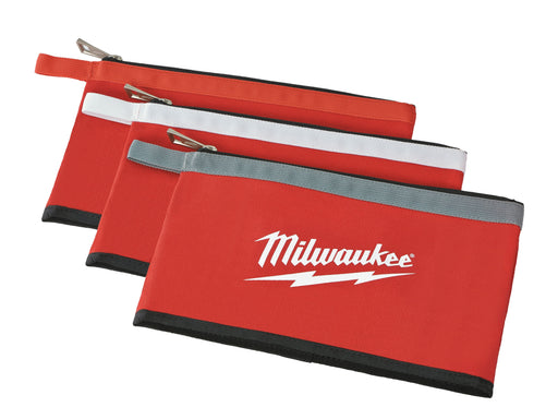 Milwaukee Tool Milwaukee 3 pk Zipper Pouches