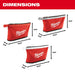 Milwaukee Tool Milwaukee 3 pk Zipper Pouches