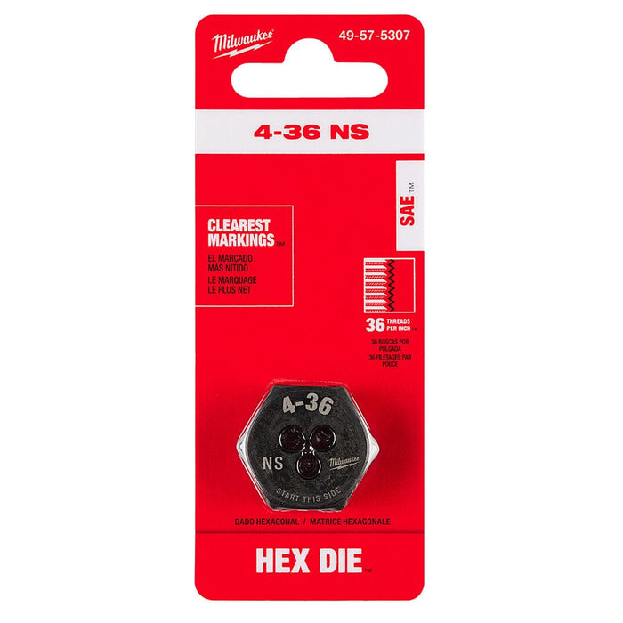 Milwaukee Tool Accessories Milwaukee 4-36 NS 1-Inch Hex Threading Die