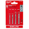 Milwaukee Tool Power Tools Accessories Milwaukee 4pc. Glass and Tile Bit Set