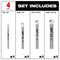 Milwaukee Tool Power Tools Accessories Milwaukee 4pc. Tile and Natural Stone Bit Set