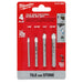 Milwaukee Tool Power Tools Accessories Milwaukee 4pc. Tile and Natural Stone Bit Set